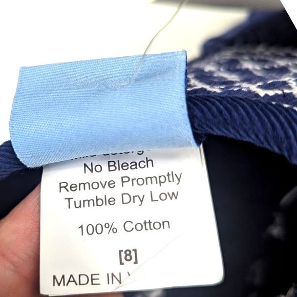 Everyday Heirloom Dress Girls Sz 8 Navy Corduroy Smocked Boutique Christmas - Picture 4 of 4